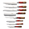 Katana Elements 9 Piece Knife Block Set Volcanic Red