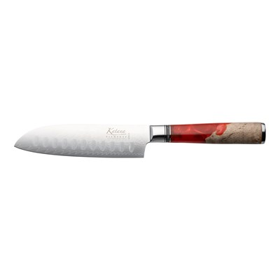 Katana Elements Santoku Knife 12cm Volcanic Red