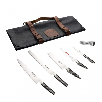 Global Limited Edition Chef Set (5 KNIVES + LEATHER CASE)