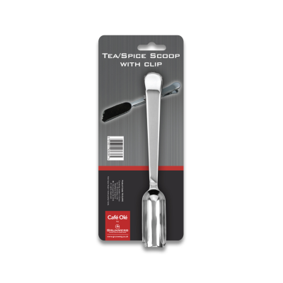S/S Tea/Spice Scoop With Clip,Carded