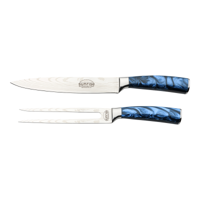 RF Sunrise 2 Piece Carving Set Sapphire Blue
