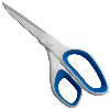 RF Sidebent General Scissors 21cm White & Blue