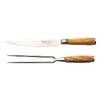 Katana Saya Olivewood 2 Piece Carving Set