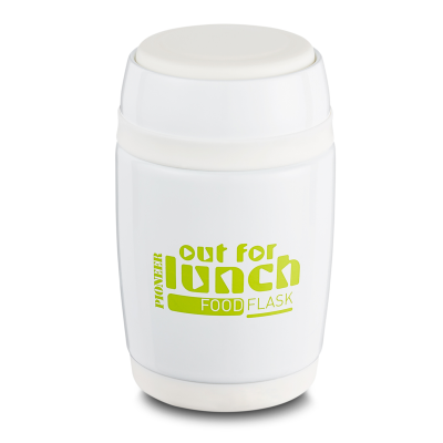 Out For Lunch Food Flask With Spoon 0.38L White