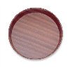 Mahogany Wood Tray 17" Diameter