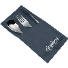3 PCE CUTLERY SET WITH LEATHER POUCH, FIESTA