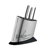 Global 4Pce MRJ Knife Block Set S/S