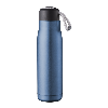 Vacuum Drinks Bottle with Hanging Cord 0.5L Blue