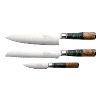 Katana Elements 3 Piece Knife Set Rainforest Green