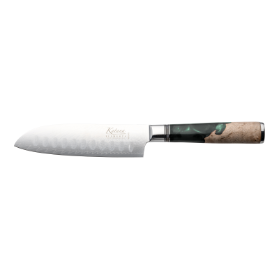 Katana Elements Santoku Knife 12cm Rainforest Green