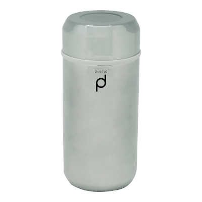 Drink Pod Plus 350ml Metallic Silver