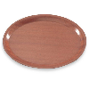 Mahogany Oval Wood Tray 27"X 22