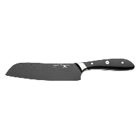 RF Ashwood Black Hammered Santoku Knife 17.5cm