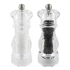 G Mill 6600 2 Piece Clear Acryllic Salt & Pepper Mill Set 17cm