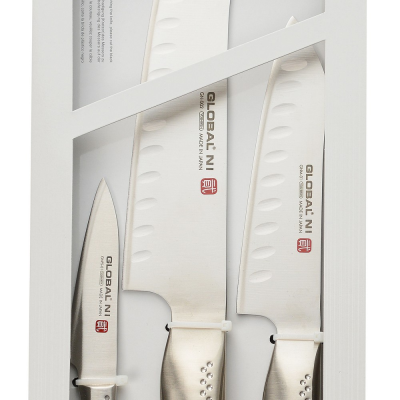 Global Ni 3 Piece Knife Set (GN002,GNM01,GNFS01)