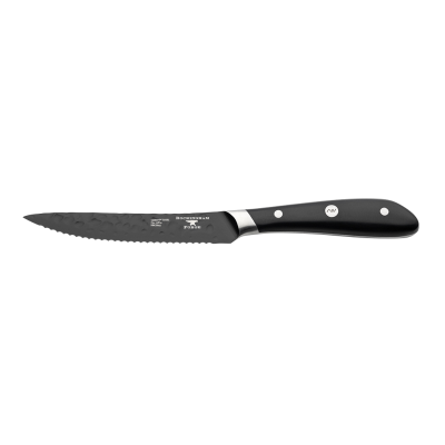 RF Ashwood Black Hammered Steak Knife 11cm