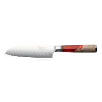 Katana Elements Santoku Knife 12cm Volcanic Red