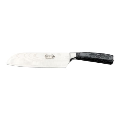 RF Sunrise Santoku Knife 18cm Jet Black