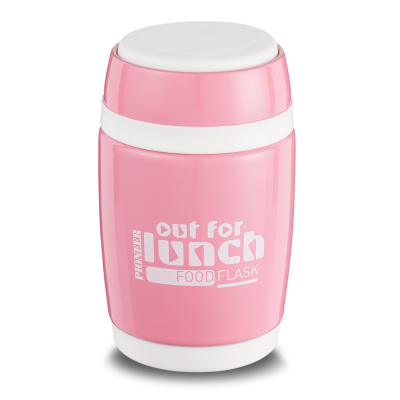 Out For Lunch Food Flask With Spoon 0.58L Pink