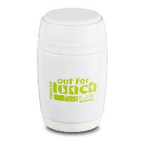 Out For Lunch Food Flask With Spoon 0.38L White