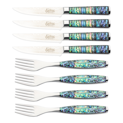 Katana Pearl 8 Piece Steak Knife & Fork Set