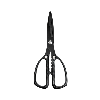 RF All Metal Deluxe Kitchen Shears Black