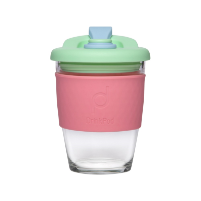 Drink Pod Re-Useable Coffee Cup Plastic 340ml Green