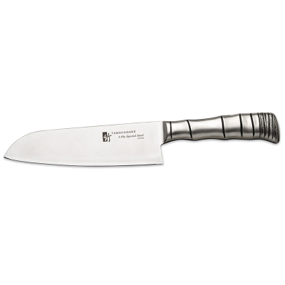 Tamahagane Bamboo Santoku Knife 17.5cm