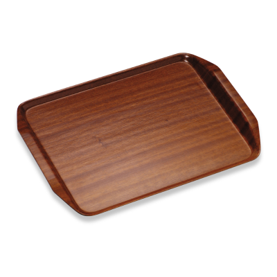Mahogany Self-Clearing Tray 18X12