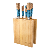 Katana Elements 6 Piece Knife Block Set Ocean Blue