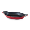 Oval Au Gratin Dish, Red