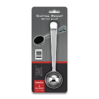 S/S Coffee Scoop With Clip Carded