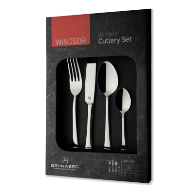 Windsor 18/0 24 Piece Cutlery Set