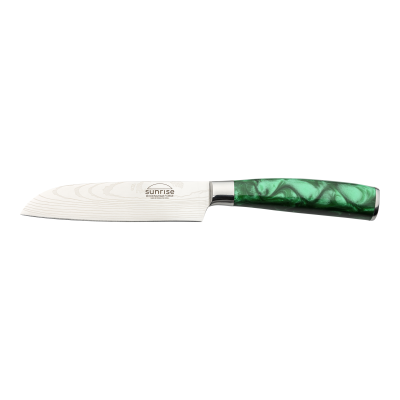 RF Sunrise Santoku Knife 12cm Emerald Green