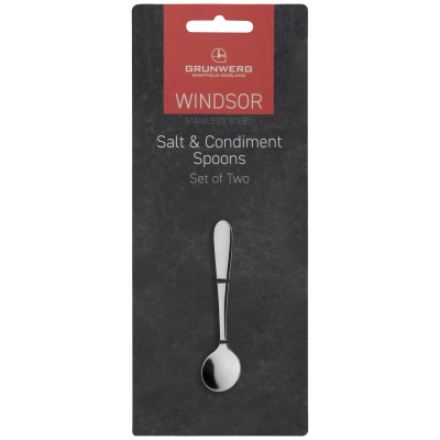 Windsor 18/0 Carded 2 Salt Spoons