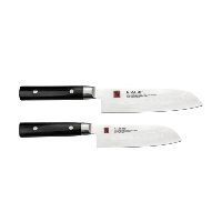 Kasumi Damascus Set of 2 Knives (Santoku 18cm & Santoku 13cm)