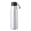 Vacuum Drinks Bottle with Hanging Cord 0.5L Silver