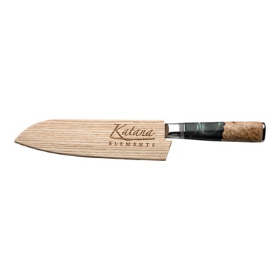 Katana Elements Santoku Knife 18cm Rainforest Green