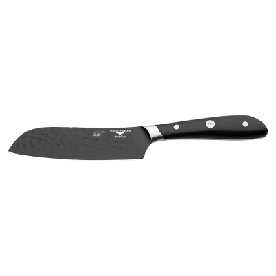 RF Ashwood Black Hammered Santoku Knife 12.5cm