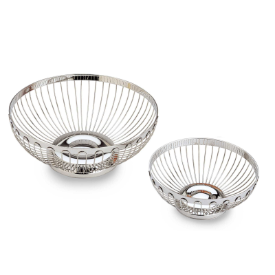 S/S Round Basket 25.5cm Dia