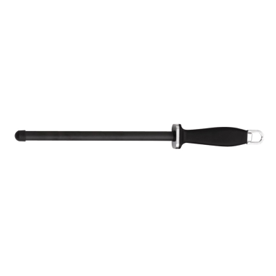 RF Black Ceramic Sharpening Rod with End Cap 25cm
