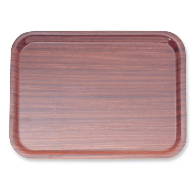 Mahogany Wood Tray 14"X 11