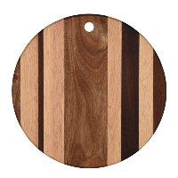 ROUND CUTTING BOARD WITH HOLE, 35.6cm dia x 1.9cm