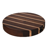 R Forest Cutting Board Round Multi Wood Acacia & Rubberwood 35cm Dia 4.5cm