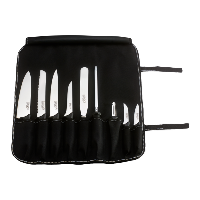 RF Essentials 8007 10 Piece Chef's Roll Case Set