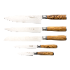 Katana Saya Olivewood 6 Piece Knife Block Set