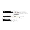 Kasumi Damascus Set of 3 Knives (Santoku 18cm Utility 15cm Paring 8cm)