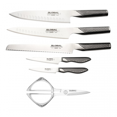 Global Engine 7 Pce Knife Block Set