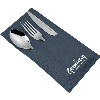 3 PCE CUTLERY SET WITH LEATHER POUCH, GLISS