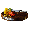 Global End Grain Round Cutting Board 35cm Dia